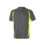 Tricou tehnic bicolor, Unisex, 2502E13316, Velilla, Poliester, Bumbac, Gri, S