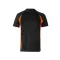 Tricou tehnic bicolor, Unisex, 2502E13325, Velilla, Poliester, Bumbac, Negru, 2XL