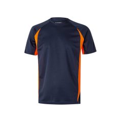   Tricou tehnic bicolor, Unisex, 2502E13277, Velilla, Poliester, Bumbac, Albastru, 2XL