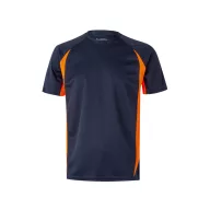   Tricou tehnic bicolor, Unisex, 2502E13293, Velilla, Poliester, Bumbac, Albastru, S