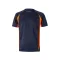 Tricou tehnic bicolor, Unisex, 2502E13293, Velilla, Poliester, Bumbac, Albastru, S
