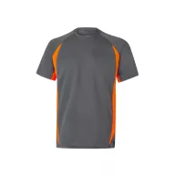   Tricou tehnic bicolor, Unisex, 2502E13301, Velilla, Poliester, Bumbac, Gri, 2XL