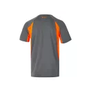 Tricou tehnic bicolor, Unisex, 2502E13317, Velilla, Poliester, Bumbac, Gri, S