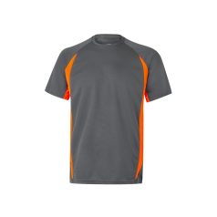   Tricou tehnic bicolor, Unisex, 2502E13321, Velilla, Poliester, Bumbac, Gri, XL