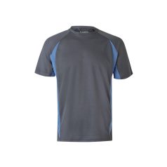   Tricou tehnic bicolor, Unisex, 2502E13302, Velilla, Poliester, Bumbac, Gri, 2XL