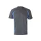 Tricou tehnic bicolor, Unisex, 2502E13302, Velilla, Poliester, Bumbac, Gri, 2XL