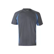   Tricou tehnic bicolor, Unisex, 2502E13322, Velilla, Poliester, Bumbac, Gri, XL