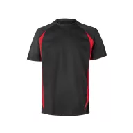   Tricou tehnic bicolor, Unisex, 2502E13332, Velilla, Poliester, Bumbac, Negru, 3XL