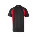 Tricou tehnic bicolor, Unisex, 2502E13332, Velilla, Poliester, Bumbac, Negru, 3XL