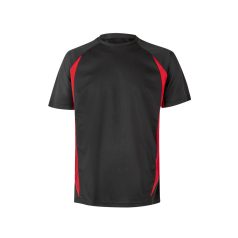   Tricou tehnic bicolor, Unisex, 2502E13352, Velilla, Poliester, Bumbac, Negru, XL