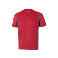   Tricou tehnic bicolor, Unisex, 2502E13355, Velilla, Poliester, Bumbac, Rosu, 3XL