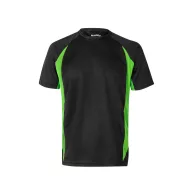   Tricou tehnic bicolor, Unisex, 2502E13338, Velilla, Poliester, Bumbac, Negru, L