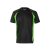 Tricou tehnic bicolor, Unisex, 2502E13338, Velilla, Poliester, Bumbac, Negru, L