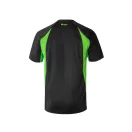 Tricou tehnic bicolor, Unisex, 2502E13338, Velilla, Poliester, Bumbac, Negru, L