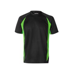   Tricou tehnic bicolor, Unisex, 2502E13353, Velilla, Poliester, Bumbac, Negru, XL