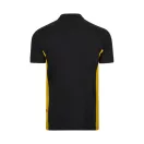 Tricou polo pique bicolor cu maneca scurta, Unisex, 2502E13446, Velilla, Bumbac, Poliester, Negru, L