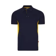  Tricou polo pique bicolor cu maneca scurta, Unisex, 2502E13371, Velilla, Bumbac, Poliester, Albastru, 3XL
