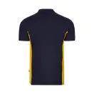 Tricou polo pique bicolor cu maneca scurta, Unisex, 2502E13386, Velilla, Bumbac, Poliester, Albastru, S