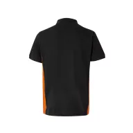   Tricou polo pique bicolor cu maneca scurta, Unisex, 2502E13447, Velilla, Bumbac, Poliester, Negru, L