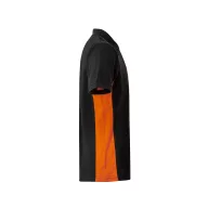   Tricou polo pique bicolor cu maneca scurta, Unisex, 2502E13447, Velilla, Bumbac, Poliester, Negru, L