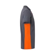   Tricou polo pique bicolor cu maneca scurta, Unisex, 2502E13417, Velilla, Bumbac, Poliester, Gri, M