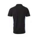 Tricou polo pique bicolor cu maneca scurta, Unisex, 2502E13438, Velilla, Bumbac, Poliester, Negru, 2XL