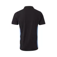   Tricou polo pique bicolor cu maneca scurta, Unisex, 2502E13438, Velilla, Bumbac, Poliester, Negru, 2XL