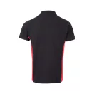 Tricou polo pique bicolor cu maneca scurta, Unisex, 2502E13439, Velilla, Bumbac, Poliester, Negru, 2XL
