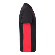   Tricou polo pique bicolor cu maneca scurta, Unisex, 2502E13439, Velilla, Bumbac, Poliester, Negru, 2XL