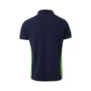 Tricou polo pique bicolor cu maneca scurta, Unisex, 2502E13394, Velilla, Bumbac, Poliester, Albastru, XL