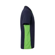   Tricou polo pique bicolor cu maneca scurta, Unisex, 2502E13394, Velilla, Bumbac, Poliester, Albastru, XL