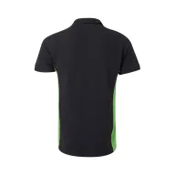   Tricou polo pique bicolor cu maneca scurta, Unisex, 2502E13455, Velilla, Bumbac, Poliester, Negru, M