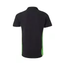 Tricou polo pique bicolor cu maneca scurta, Unisex, 2502E13460, Velilla, Bumbac, Poliester, Negru, S