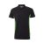 Tricou polo pique bicolor cu maneca scurta, Unisex, 2502E13465, Velilla, Bumbac, Poliester, Negru, XL