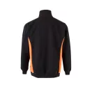 Bluza bicolora din terry, Unisex, 2502E13552, Velilla, Poliester, Bumbac, Negru, L