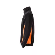   Bluza bicolora din terry, Unisex, 2502E13572, Velilla, Poliester, Bumbac, Negru, XS