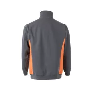  Bluza bicolora din terry, Unisex, 2502E13527, Velilla, Poliester, Bumbac, Gri, S