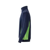   Bluza bicolora din terry, Unisex, 2502E13489, Velilla, Poliester, Bumbac, Albastru, M