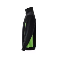   Bluza bicolora din terry, Unisex, 2502E13555, Velilla, Poliester, Bumbac, Negru, L