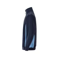   Bluza bicolora din terry, Unisex, 2502E13475, Velilla, Poliester, Bumbac, Albastru, 2XL