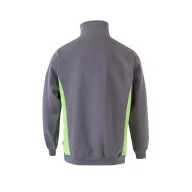   Bluza bicolora din terry, Unisex, 2502E13530, Velilla, Poliester, Bumbac, Gri, S