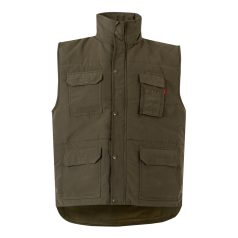   Vesta captusita cu mai multe buzunare, Unisex, 2502E12803, Velilla, Poliester, Verde armata, L