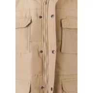   Vesta captusita cu mai multe buzunare, Unisex, 2502E12786, Velilla, Poliester, Natur deschis, M