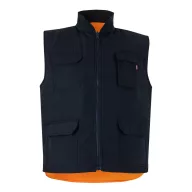   Vesta captusita reversibila cu mai multe buzunare, Unisex, 2502E11352, Velilla, Poliester, Portocaliu, 3XL
