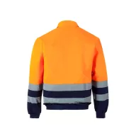   Jacheta din twill bicolor, Unisex, 2502E12820, Velilla, Poliester, Bumbac, Albastru, L