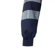   Jacheta din twill bicolor, Unisex, 2502E12820, Velilla, Poliester, Bumbac, Albastru, L