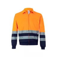   Jacheta din twill bicolor, Unisex, 2502E12824, Velilla, Poliester, Bumbac, Albastru, S