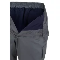   Pantaloni din twill in doua tonuri, Unisex, 2502E11057, Velilla, Poliester, Bumbac, Gri, L