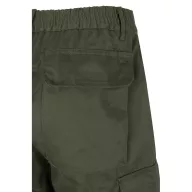   Pantaloni din twill in doua tonuri, Unisex, 2502E11080, Velilla, Poliester, Bumbac, Verde armata, S