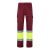 Pantaloni din twill in doua tonuri, Unisex, 2502E11050, Velilla, Poliester, Bumbac, Burgundy, S